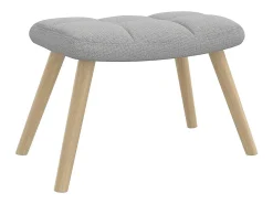 Poltrona | Cadeira Relax com banco p/ pés tecido nublado SHL339230^ Poltrona