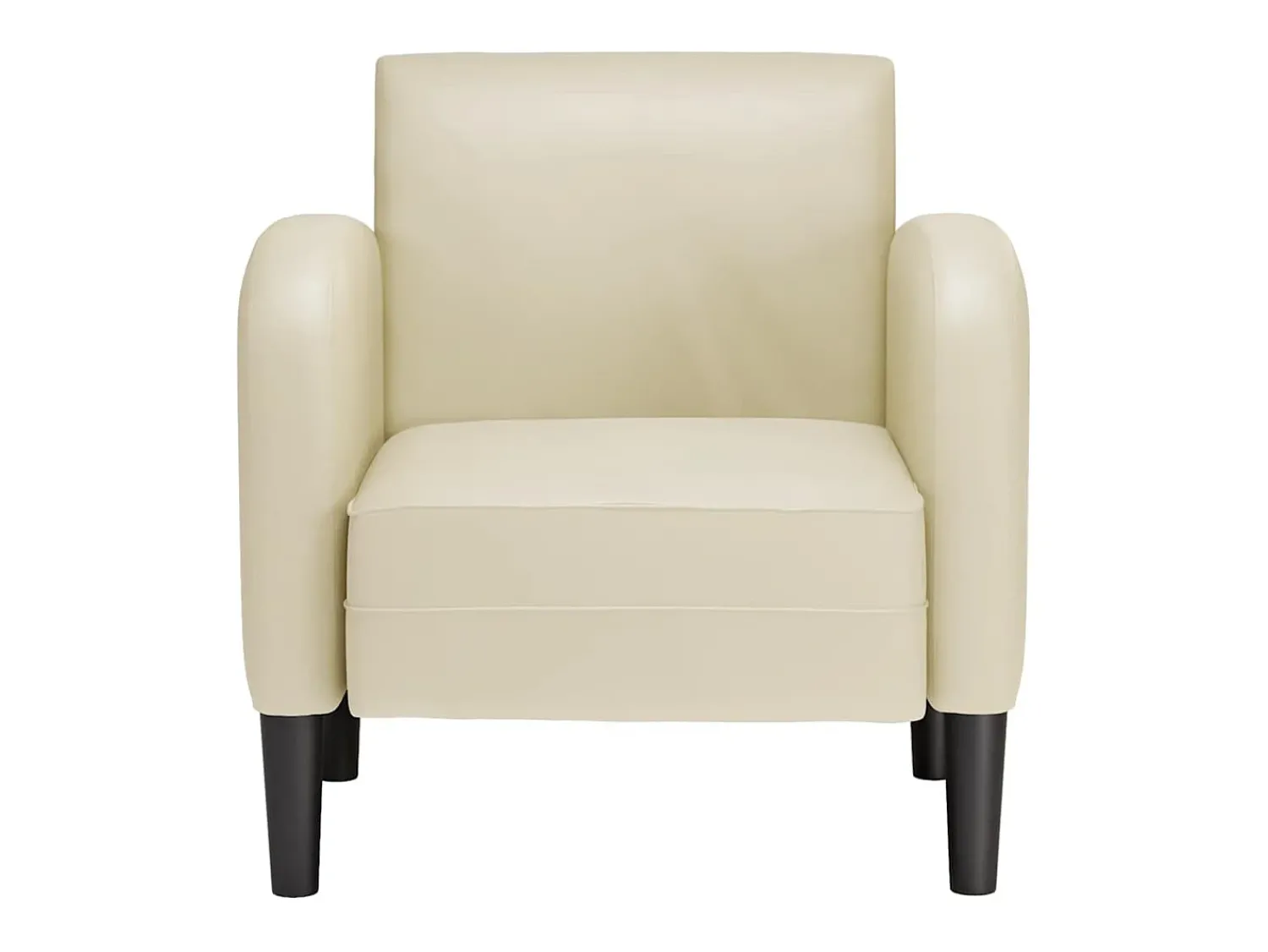 Poltrona* Poltrona | Cadeira Relax com apoios de braços 54 cm couro artificial SHL405816 Creme