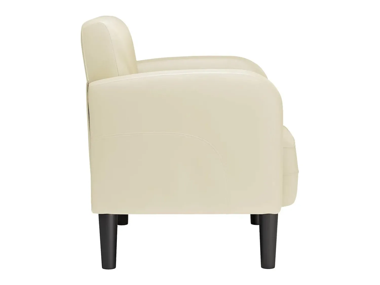 Poltrona* Poltrona | Cadeira Relax com apoios de braços 54 cm couro artificial SHL405816 Creme