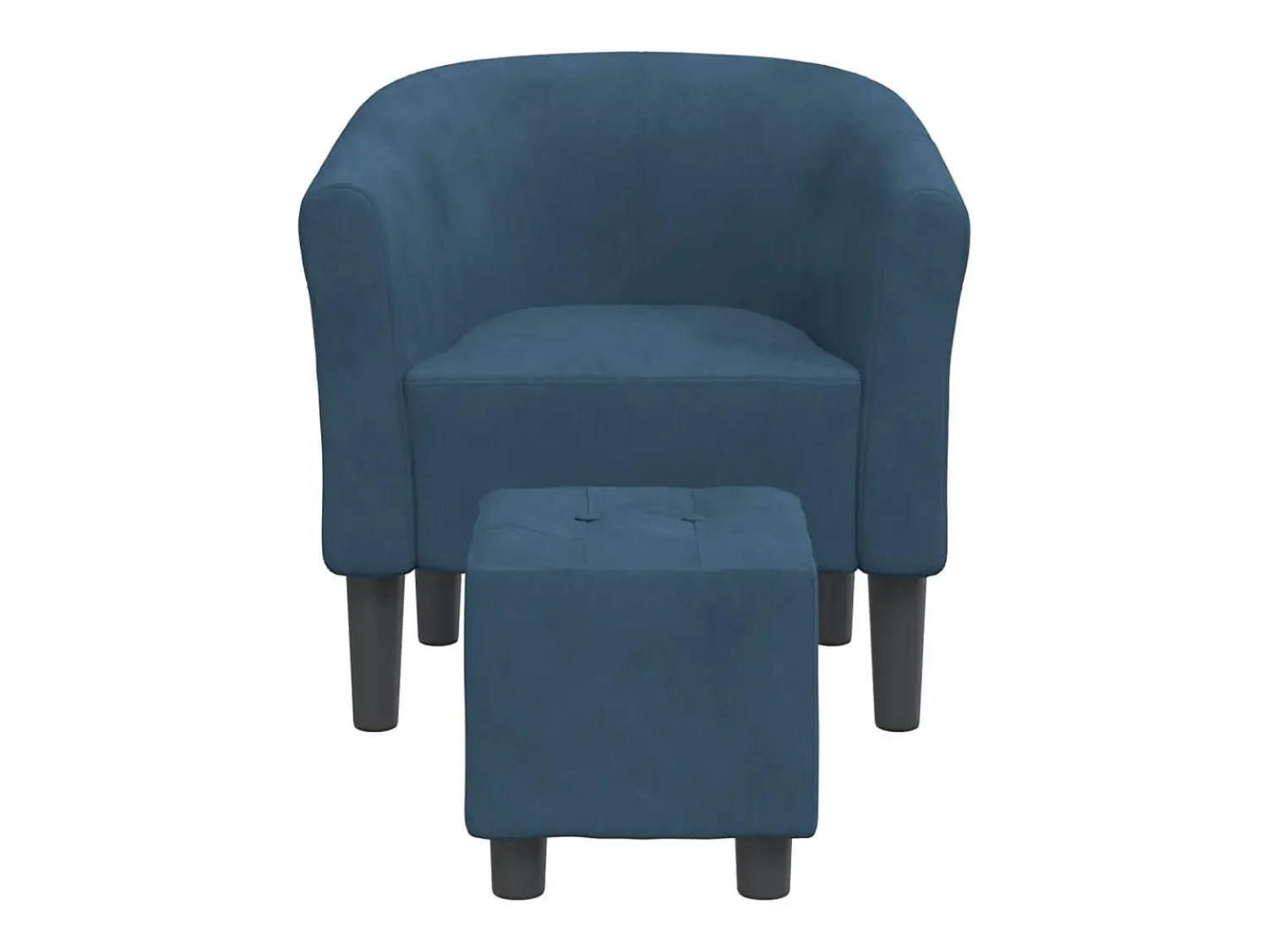 Poltrona| Poltrona | Cadeira Relax com apoio de pés veludo azul-escuro SHL502001 Azul escuro