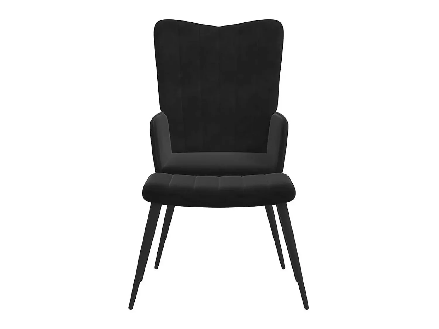 Poltrona| Poltrona | Cadeira Relax com banco veludo SHL952788 Preto