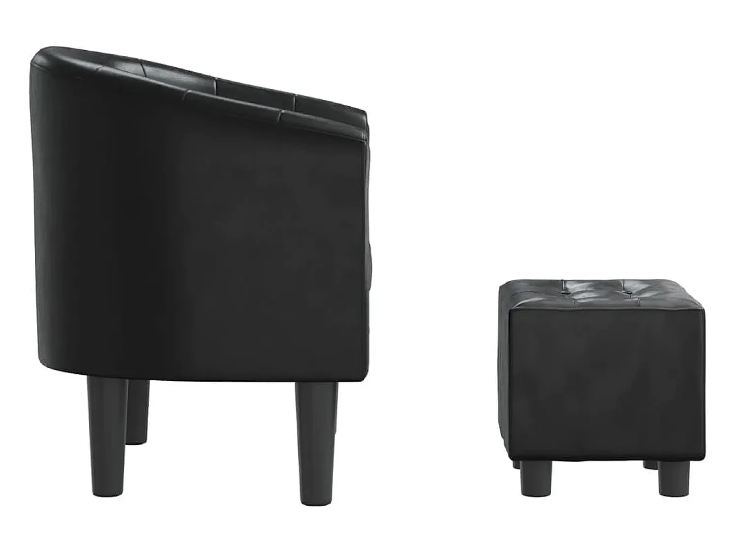 Poltrona | Cadeira Relax com apoio de pés couro artificial SHL844314^ Poltrona