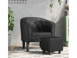 Poltrona | Cadeira Relax com apoio de pés couro artificial SHL844314^ Poltrona