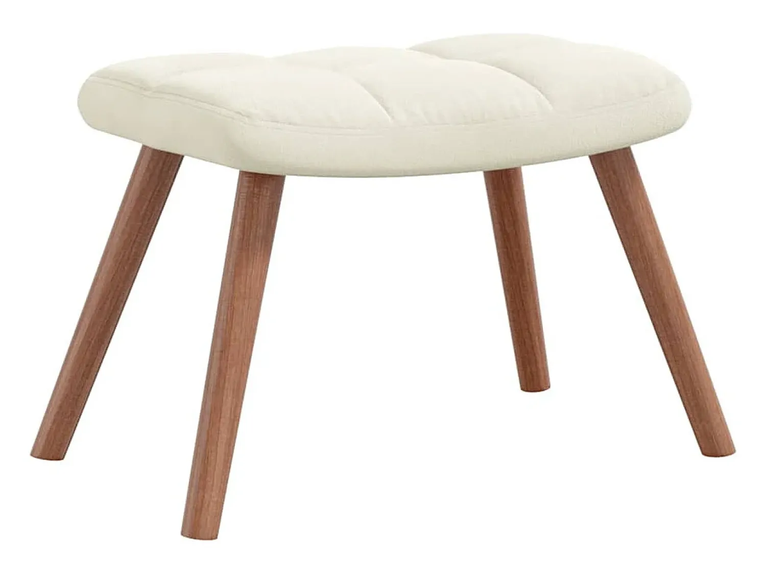 Poltrona| Poltrona | Cadeira Relax com banco veludo branco nata SHL928439 Creme