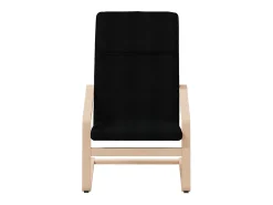 Poltrona* Poltrona | Cadeira Relax com banco p/ pés tecido SHL969741 Preto