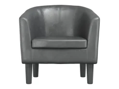 Poltrona* Poltrona | Cadeira Relax couro artificial SHL679643 Cinzento
