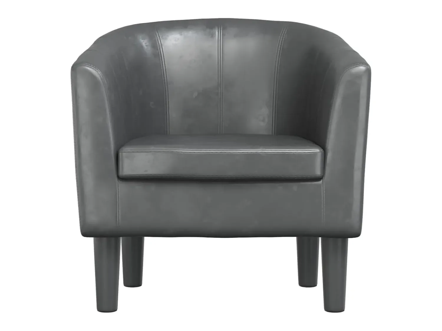 Poltrona* Poltrona | Cadeira Relax couro artificial SHL679643 Cinzento