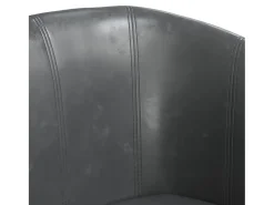 Poltrona* Poltrona | Cadeira Relax couro artificial SHL679643 Cinzento