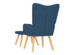 Poltrona* Poltrona | Cadeira Relax com banco tecido SHL293859 Azul