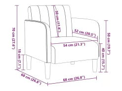 Poltrona| Poltrona | Cadeira Relax com apoio de braços 54 cm veludo SHL21645 Amarelo