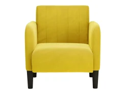 Poltrona| Poltrona | Cadeira Relax com apoio de braços 54 cm veludo SHL21645 Amarelo