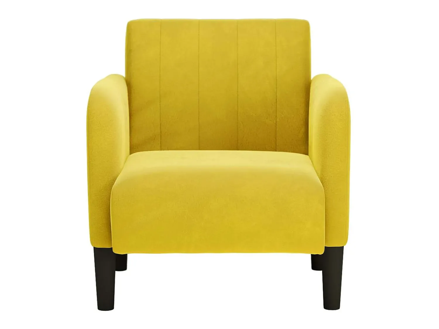 Poltrona| Poltrona | Cadeira Relax com apoio de braços 54 cm veludo SHL21645 Amarelo