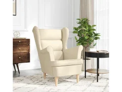 Poltrona* Poltrona | Cadeira Relax com apoio de braços 74x84x100 cm tecido cor SHL381325 Creme
