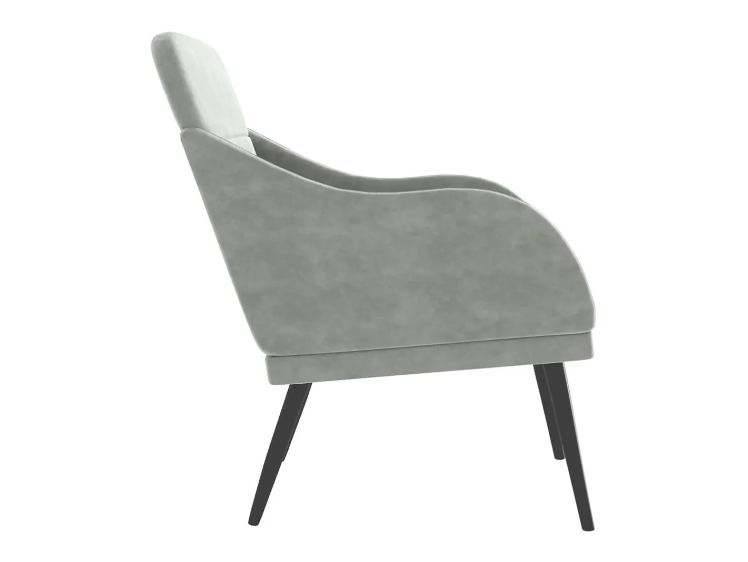 Poltrona | Cadeira Relax com apoio de braços 63x76x80 cm veludo -claro SHL180942^ Poltrona