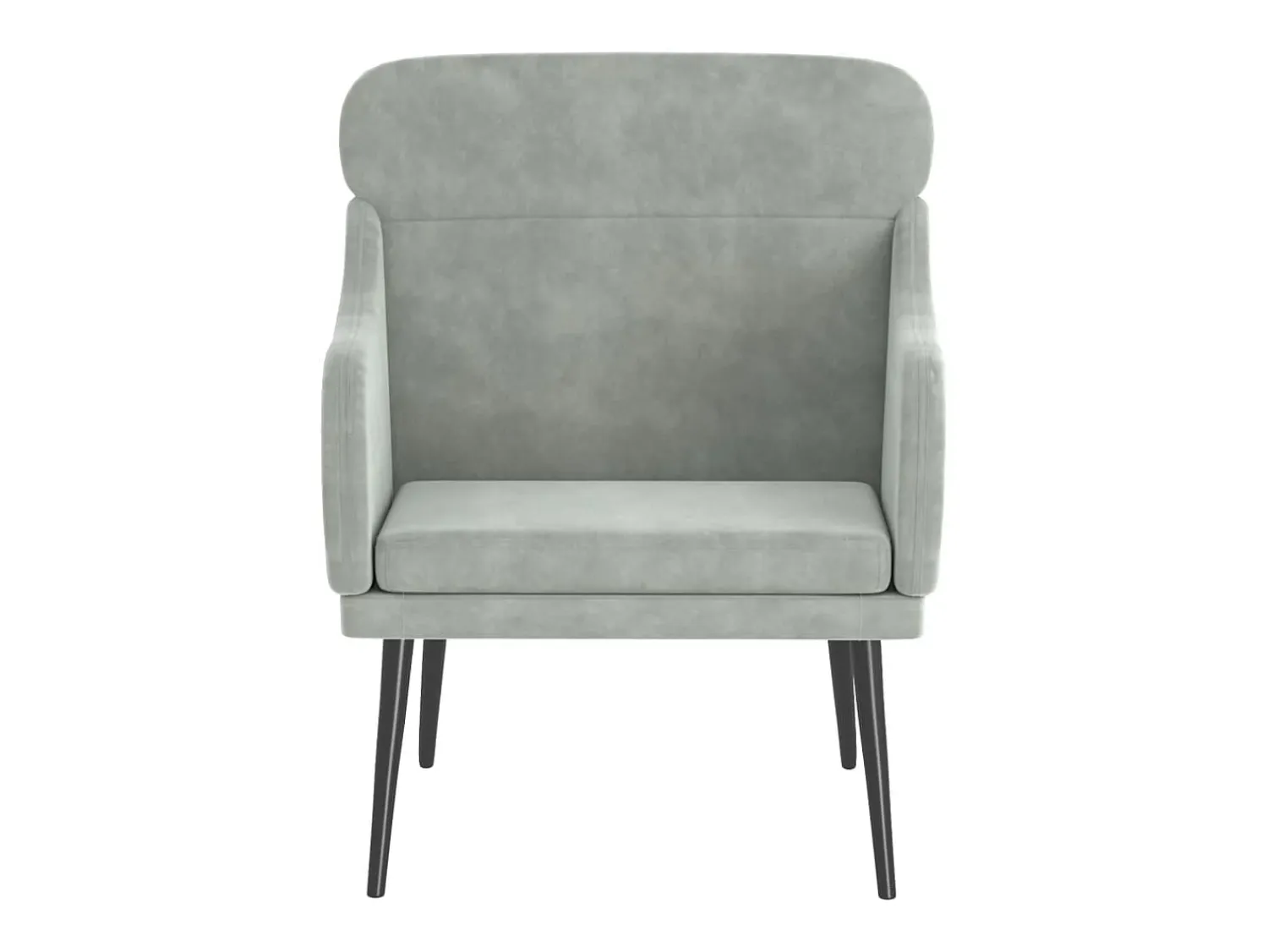 Poltrona | Cadeira Relax com apoio de braços 63x76x80 cm veludo -claro SHL180942^ Poltrona