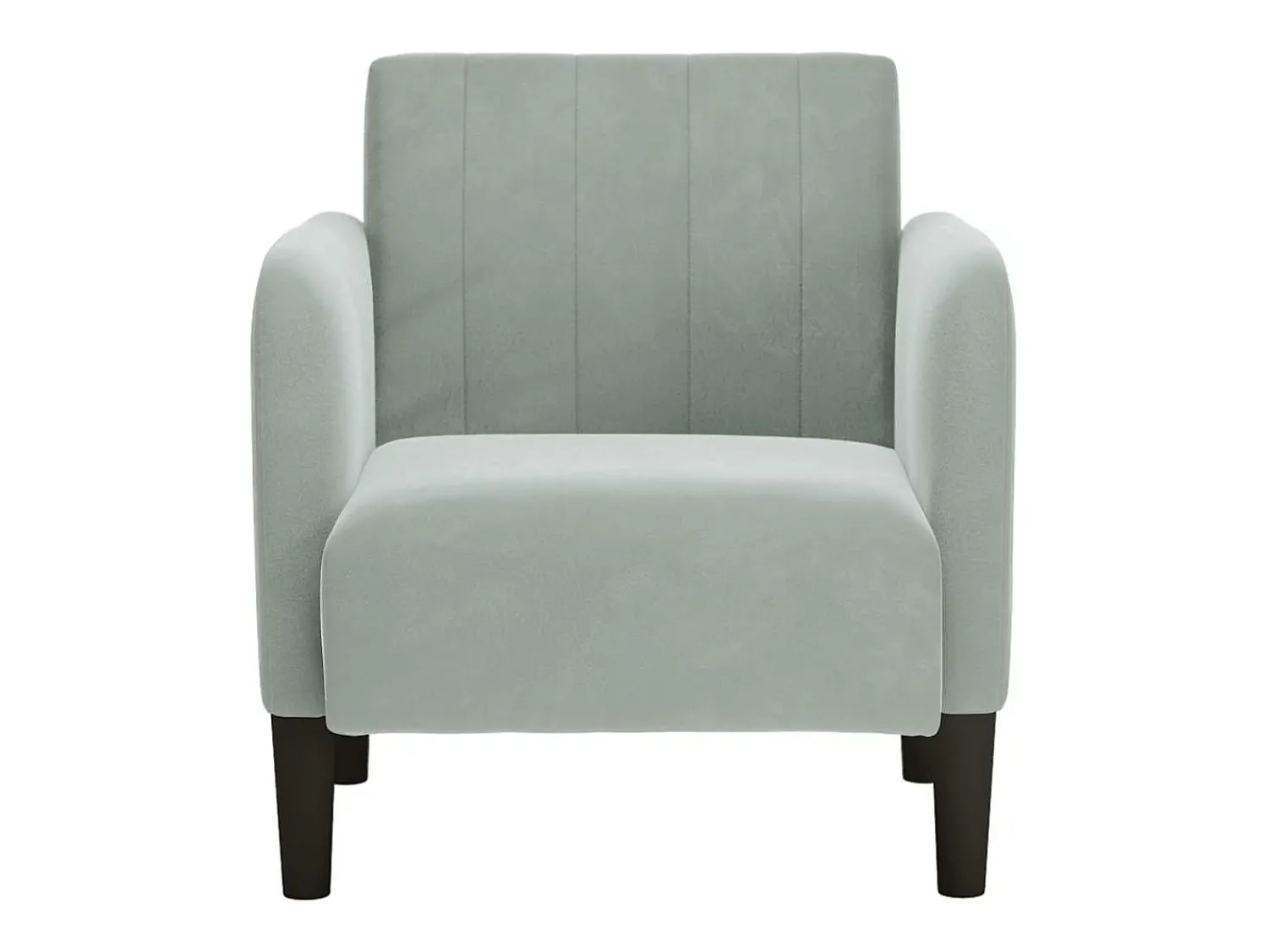Poltrona | Cadeira Relax com apoio de braços 54 cm veludo -claro SHL181359^ Poltrona