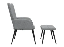 Poltrona | Cadeira Relax com banco tecido -claro SHL547769^ Poltrona
