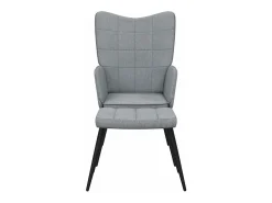 Poltrona | Cadeira Relax com banco tecido -claro SHL547769^ Poltrona