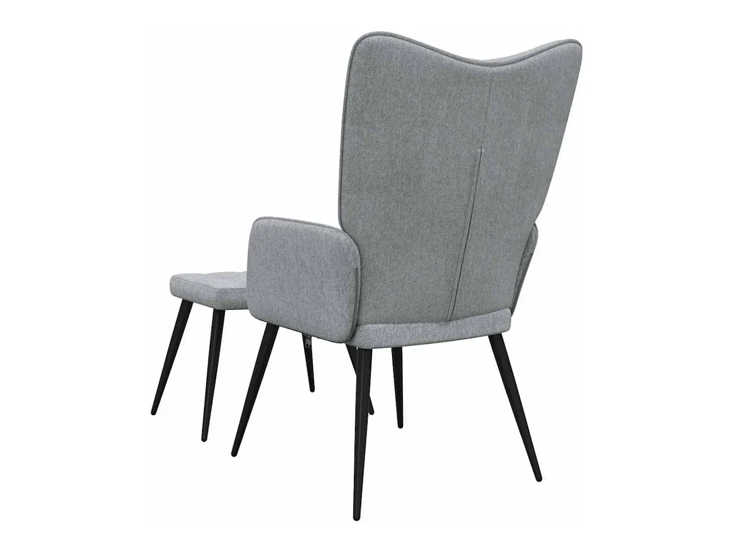 Poltrona | Cadeira Relax com banco tecido -claro SHL547769^ Poltrona