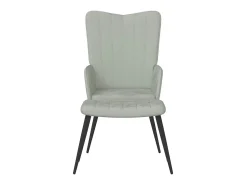 Poltrona* Poltrona | Cadeira Relax com banco veludo -claro SHL312002 Cinzento