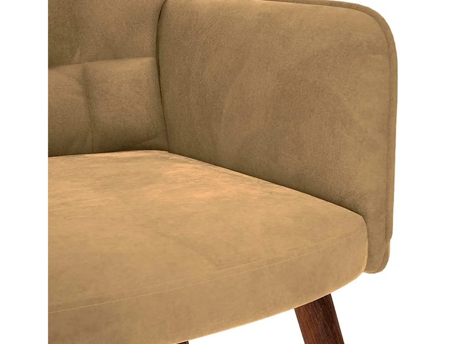 Poltrona| Poltrona | Cadeira Relax com banco veludo SHL591731 Castanho