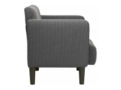 Poltrona| Poltrona | Cadeira Relax com apoio de braços 54 cm tecido corduroy SHL519919 Cinza antracite
