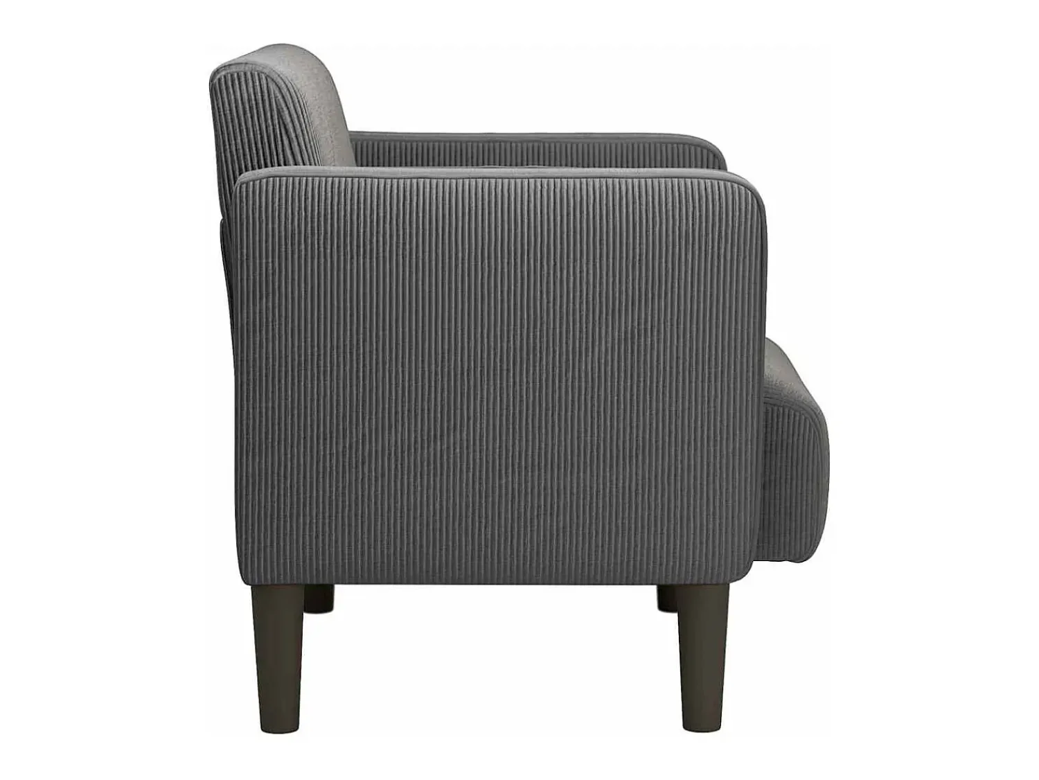Poltrona| Poltrona | Cadeira Relax com apoio de braços 54 cm tecido corduroy SHL519919 Cinza antracite
