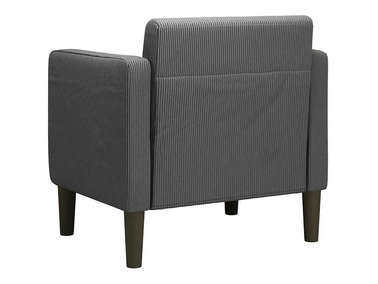 Poltrona| Poltrona | Cadeira Relax com apoio de braços 54 cm tecido corduroy SHL519919 Cinza antracite