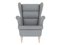 Hot Poltrona | Cadeira Relax com apoio de braços 74x84x100 cm tecido -claro SHL552960 Cinzento