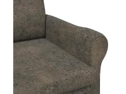 Poltrona | Cadeira Relax Cinzento escuro 76x94x102 cm Couro sintético SHL397749^ Poltrona