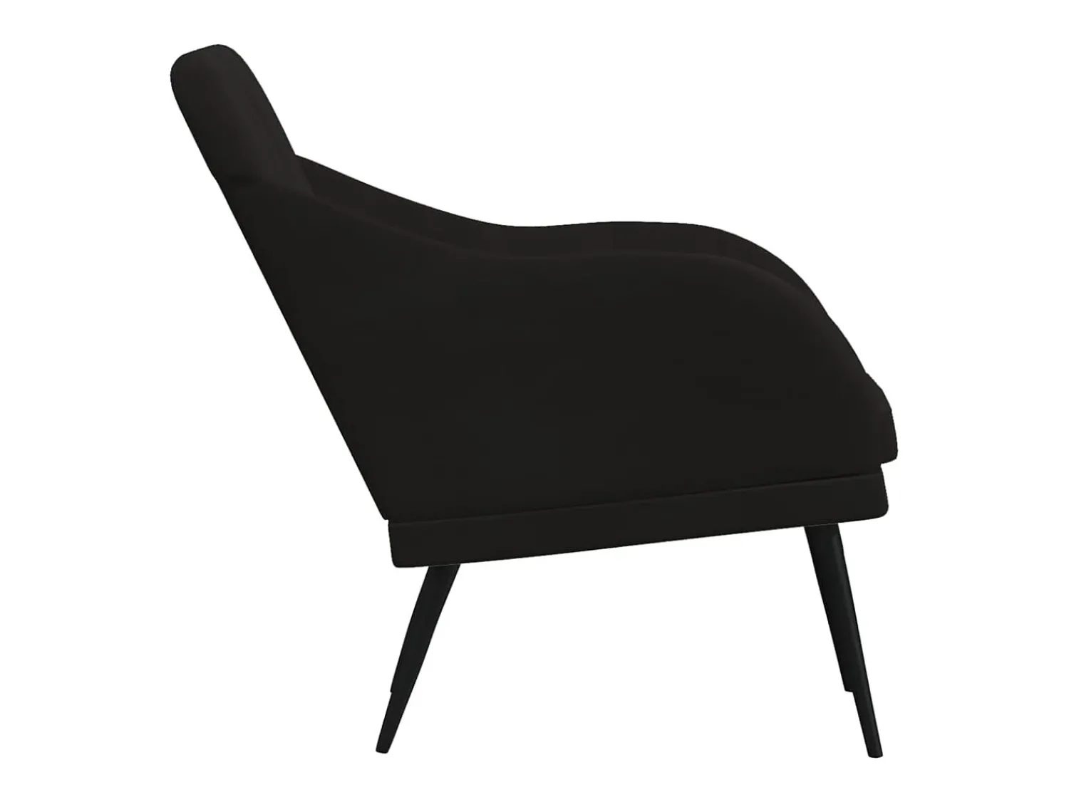 Clearance Poltrona | Cadeira Relax com apoio de braços 63x76x80 cm veludo SHL310715 Preto