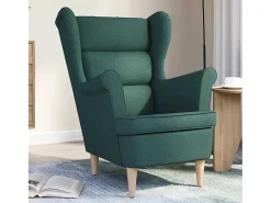 Online Poltrona | Cadeira Relax com apoio de braços 74x84x100 cm tecido verde-escuro SHL812546 Verde pinho
