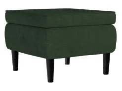 Poltrona | Cadeira Relax com banco veludo verde-escuro SHL450828^ Poltrona