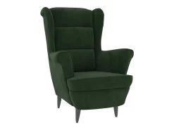 Poltrona | Cadeira Relax com banco veludo verde-escuro SHL450828^ Poltrona
