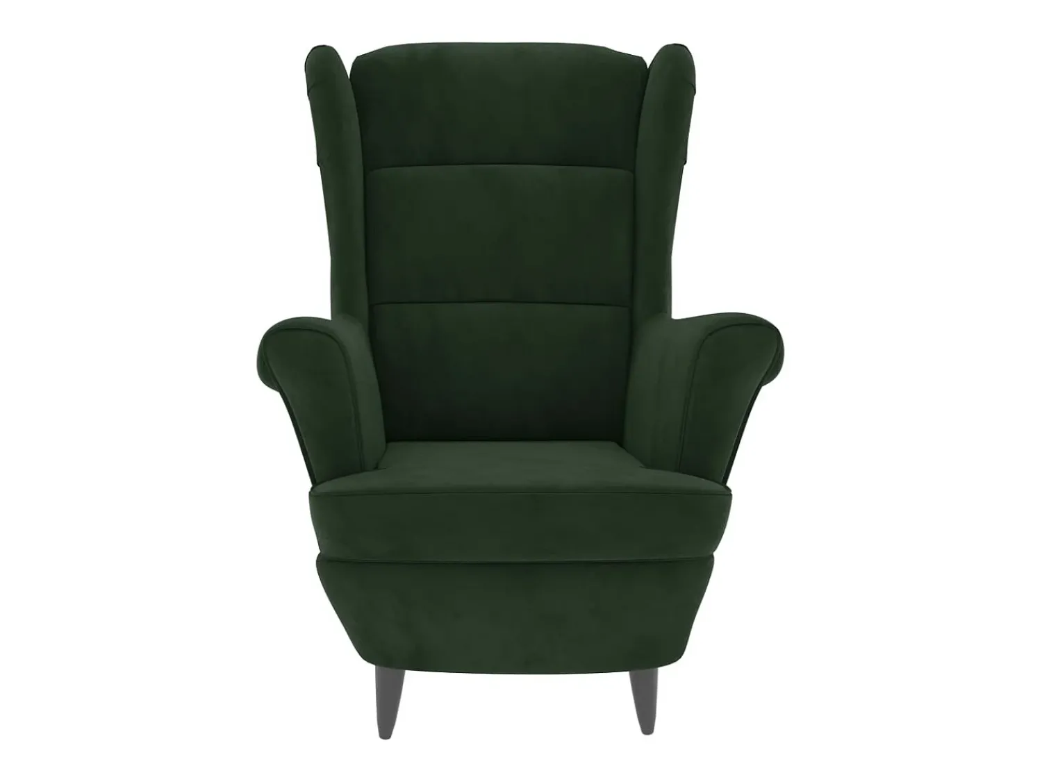Poltrona | Cadeira Relax com banco veludo verde-escuro SHL450828^ Poltrona