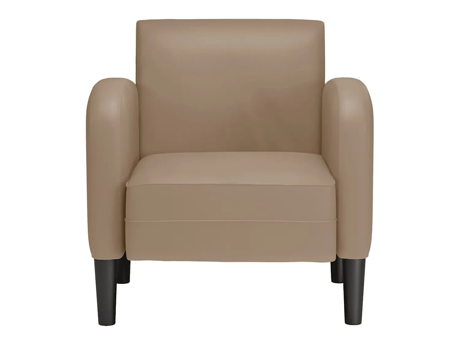 Discount Poltrona | Cadeira Relax com apoios de braços 54 cm couro artificial cappuccino SHL33583 Castanho