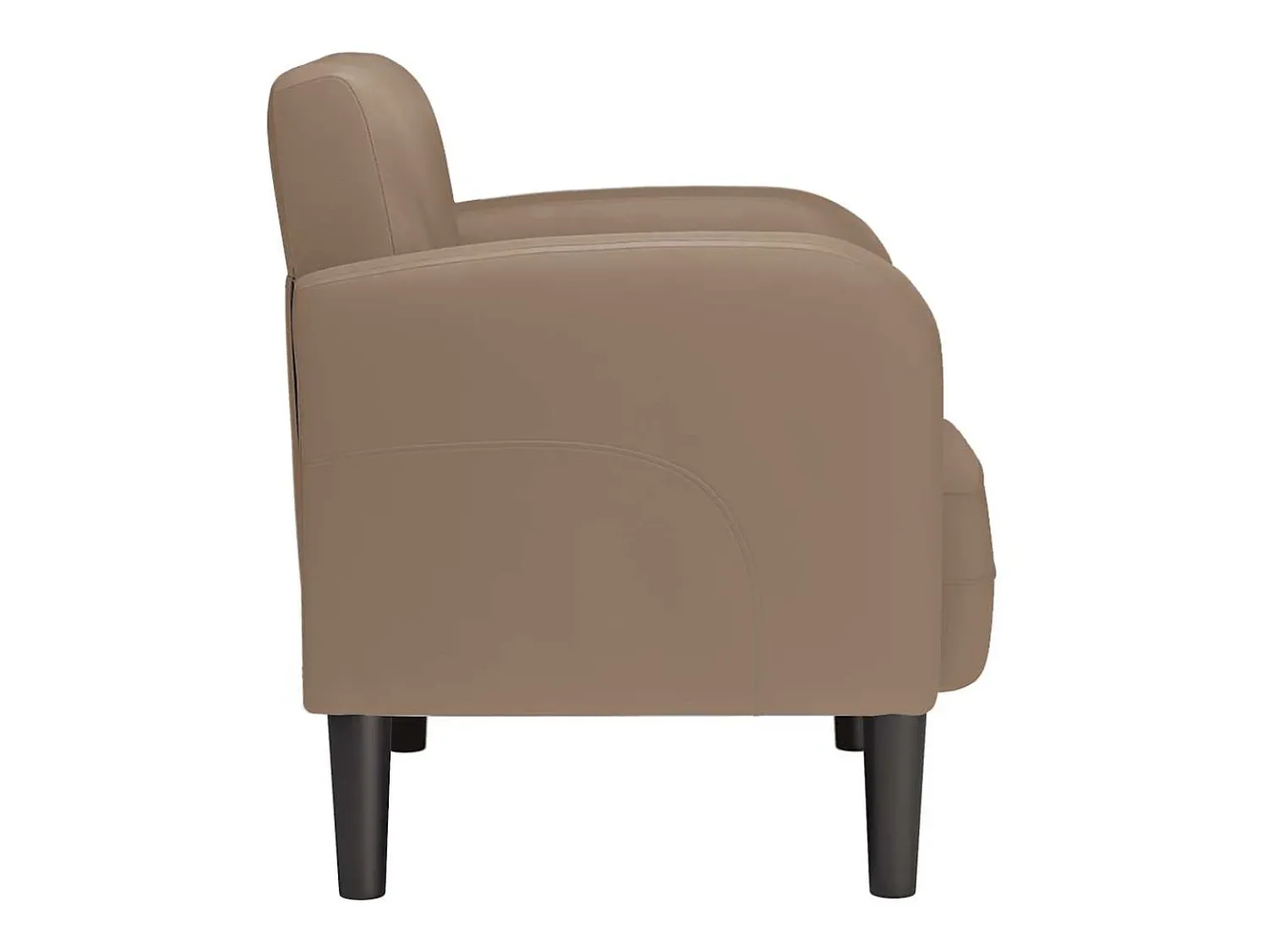 Discount Poltrona | Cadeira Relax com apoios de braços 54 cm couro artificial cappuccino SHL33583 Castanho