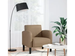 Discount Poltrona | Cadeira Relax com apoios de braços 54 cm couro artificial cappuccino SHL33583 Castanho