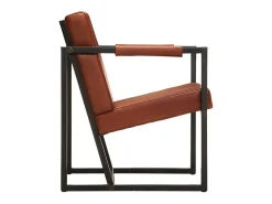 Poltrona* Poltrona | Cadeira Relax de couro genuíno SHL835519 Castanho