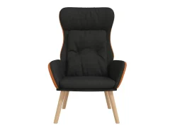 Online Poltrona | Cadeira Relax PVC e tecido SHL729681 Preto