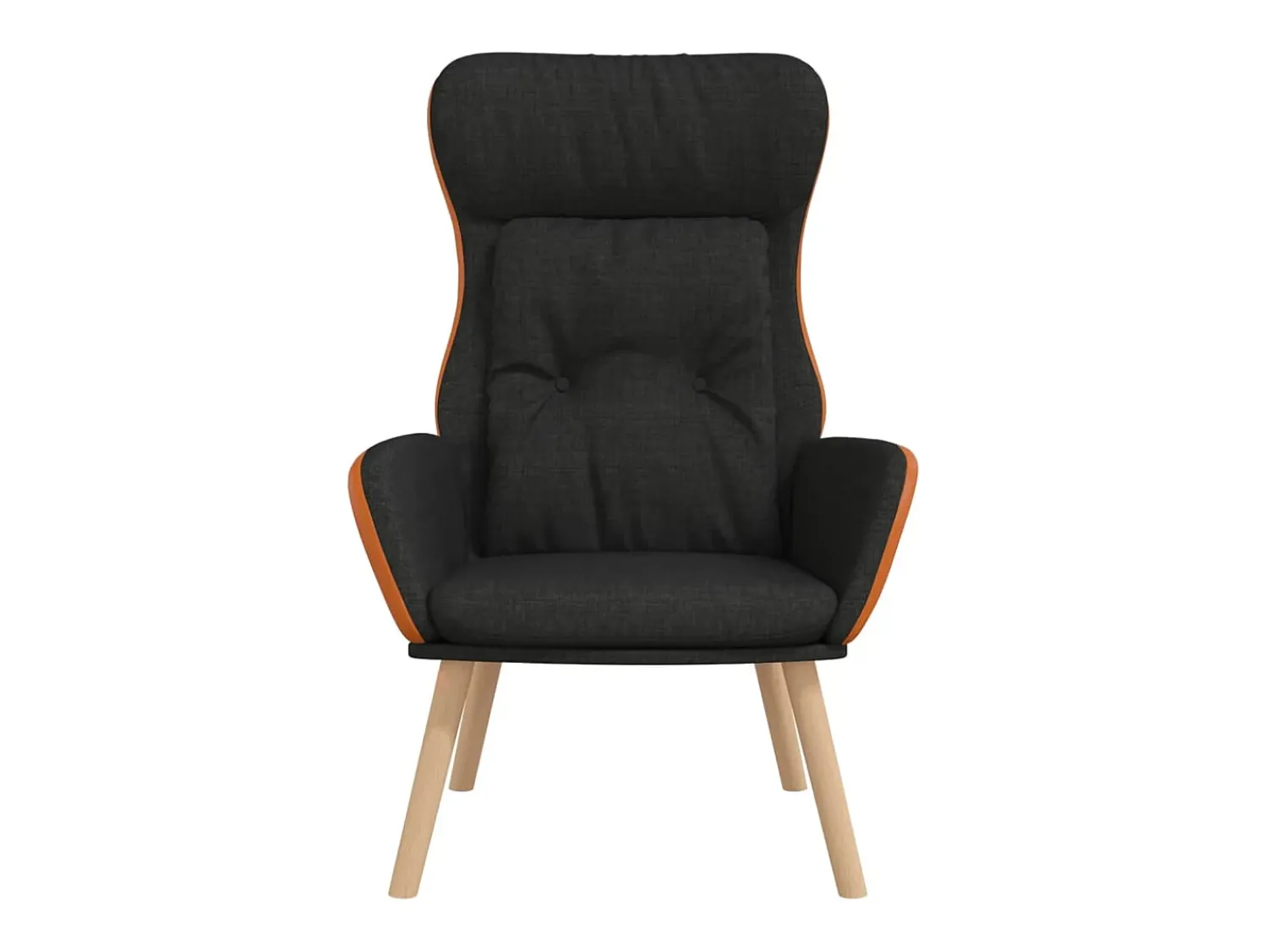 Online Poltrona | Cadeira Relax PVC e tecido SHL729681 Preto