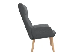 Best Poltrona | Cadeira Relax tecido cinzento-escuro SHL199787 Cinza antracite