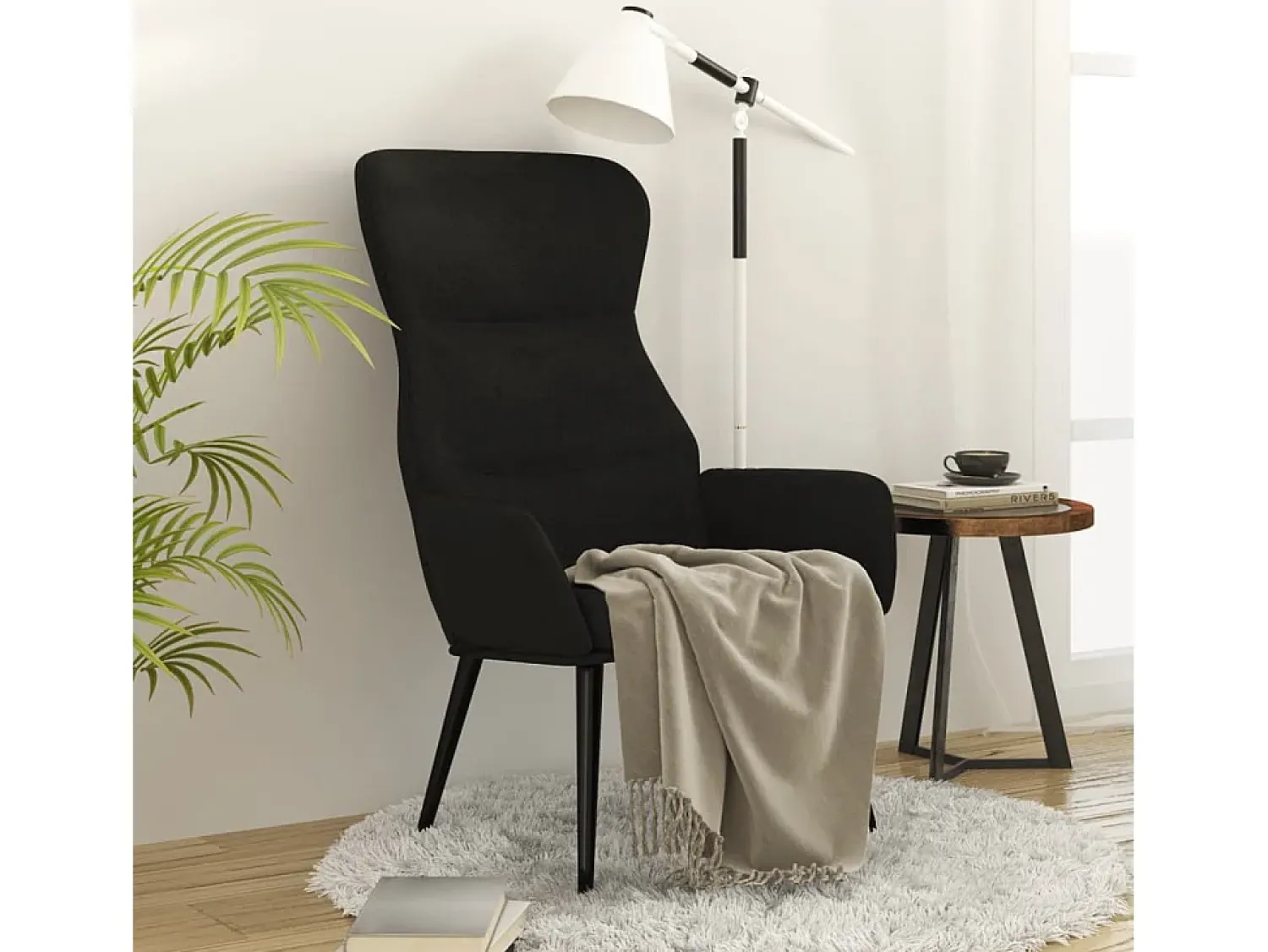 Poltrona| Poltrona | Cadeira Relax tecido SHL676591 Preto
