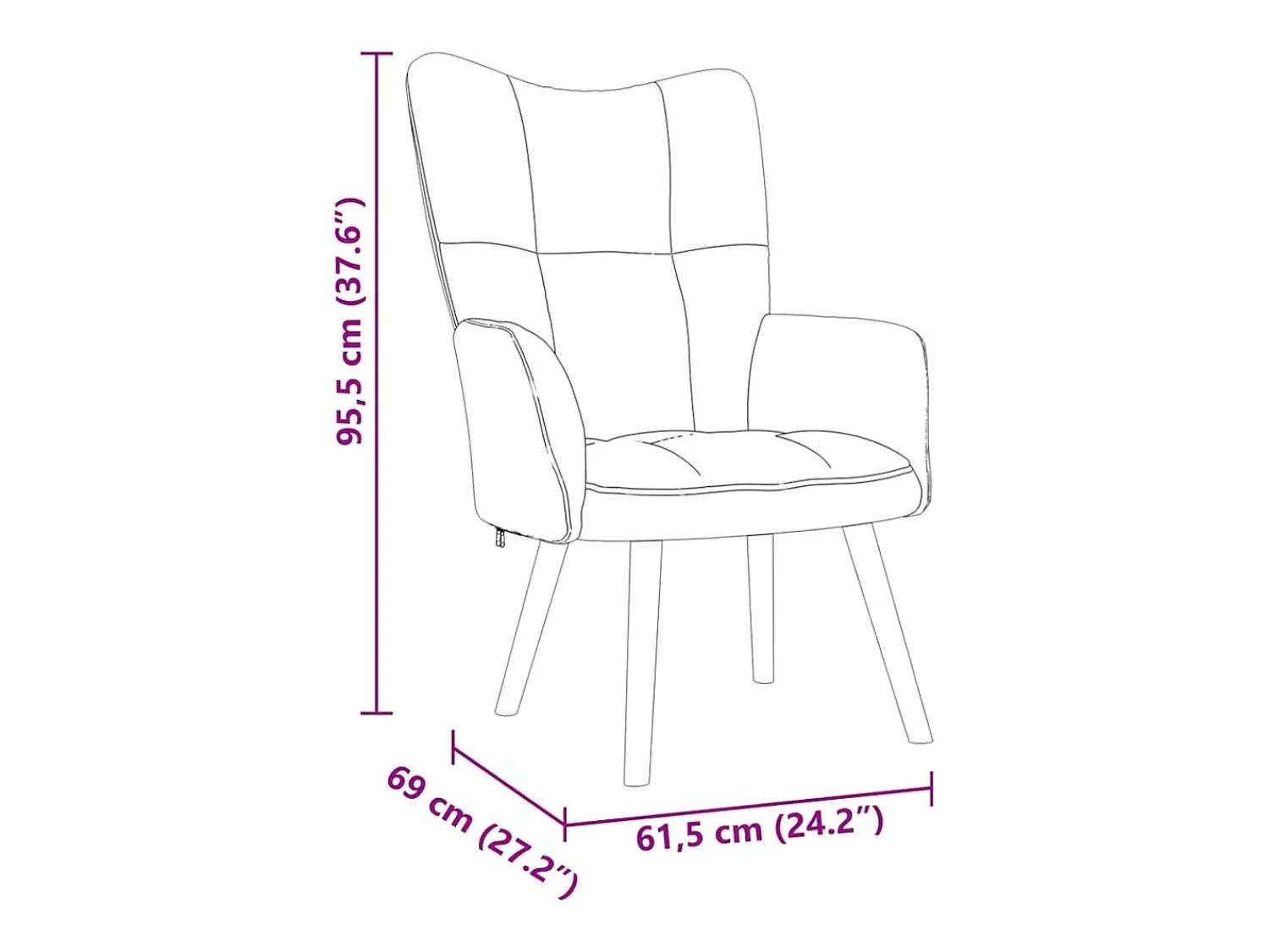 Clearance Poltrona | Cadeira Relax tecido SHL307297 Azul
