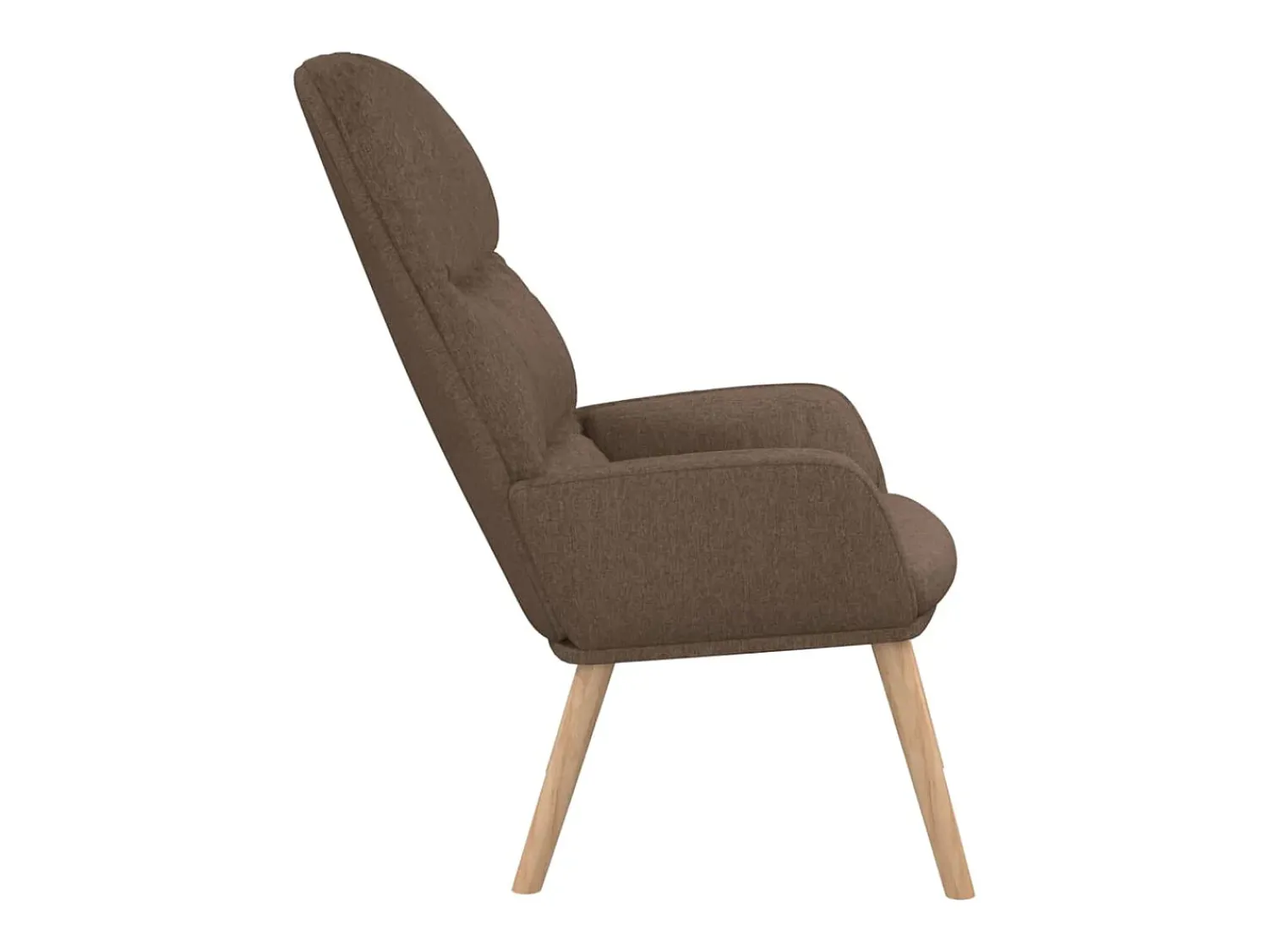 New Poltrona | Cadeira Relax tecido cinzento-acastanhado SHL339348 Taupe