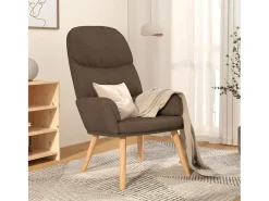 New Poltrona | Cadeira Relax tecido cinzento-acastanhado SHL339348 Taupe