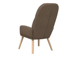 New Poltrona | Cadeira Relax tecido cinzento-acastanhado SHL339348 Taupe