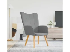 Poltrona | Cadeira Relax tecido -claro SHL49314^ Poltrona