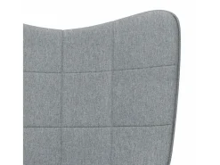 New Poltrona | Cadeira Relax tecido -claro SHL667581 Cinzento