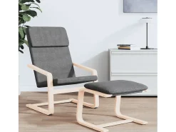 Discount Poltrona | Cadeira Relax tecido cinzento-escuro SHL106752 Cinza antracite